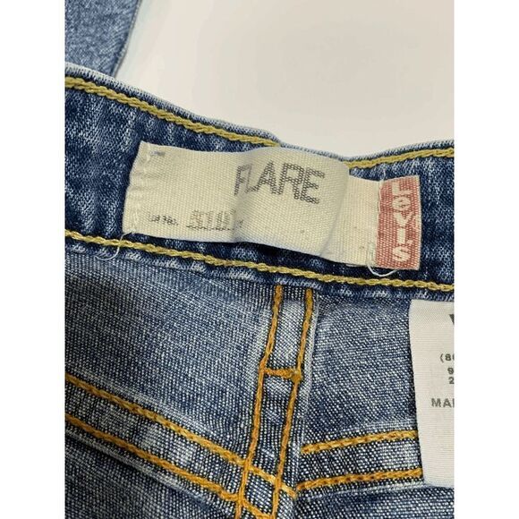 Levi Strauss Co Womens Denim Jeans Flare Wide Leg Blue Wash Size 11 L - Picture 5 of 8